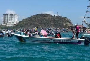 Más de 800 lanchas participaron en el Barloventeo en honor a la Virgen del Valle en la bahía de Pampatar